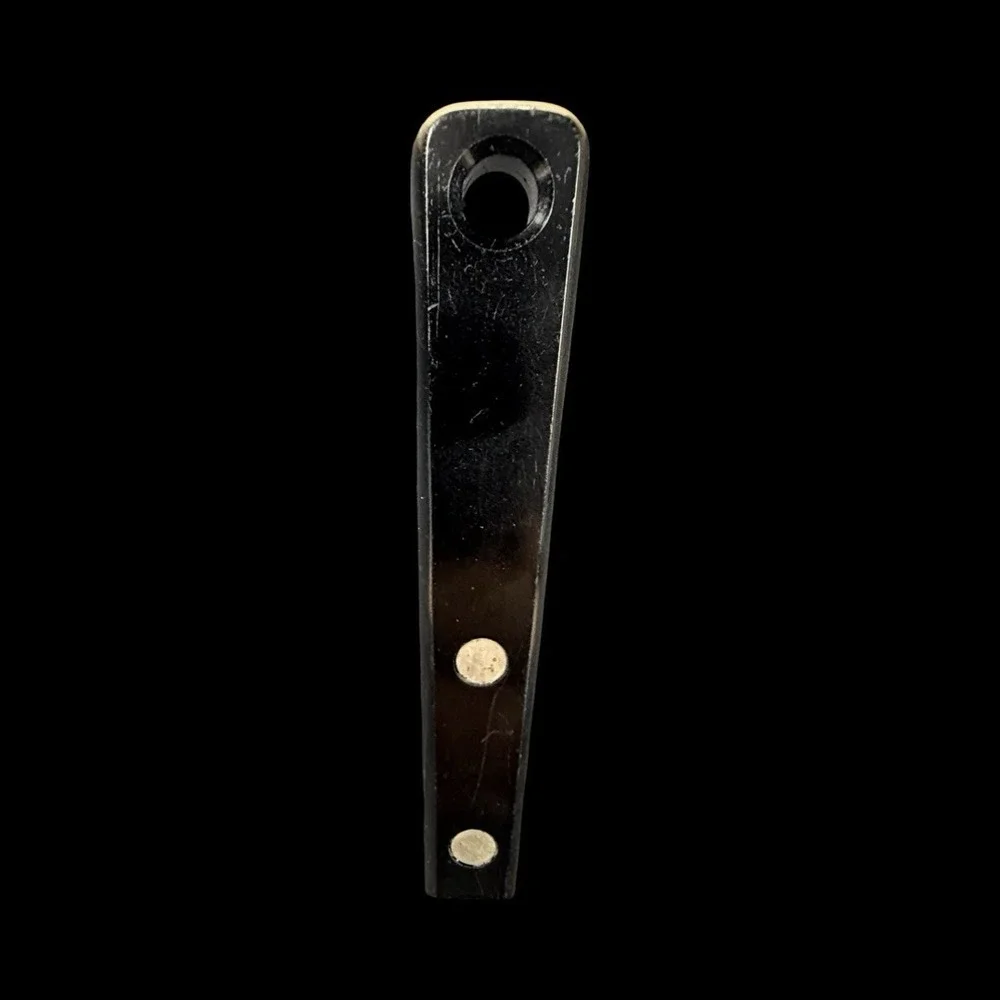 Vintage Ekco Forge Stainless Steel Potato Masher‎ Hand Press Black Handle